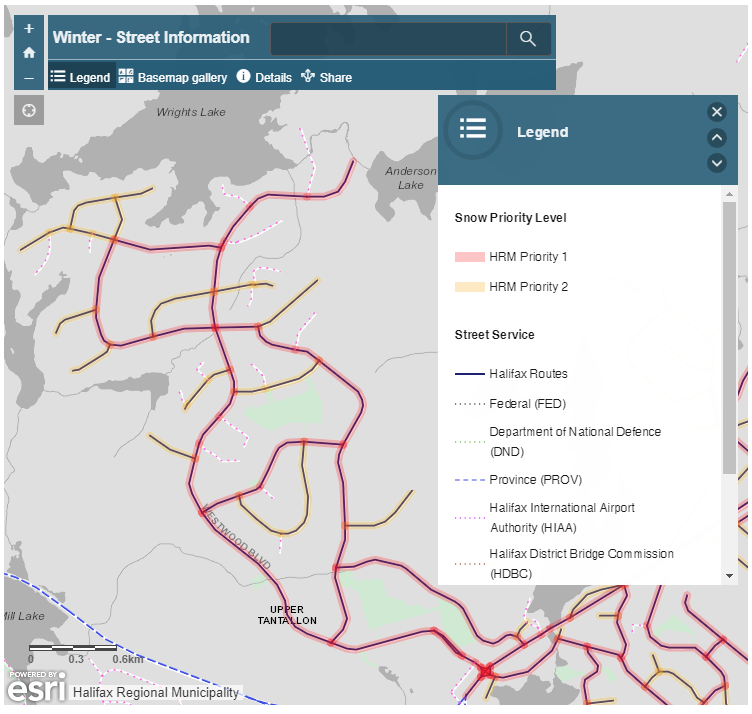 Winter Plowing Priority Map